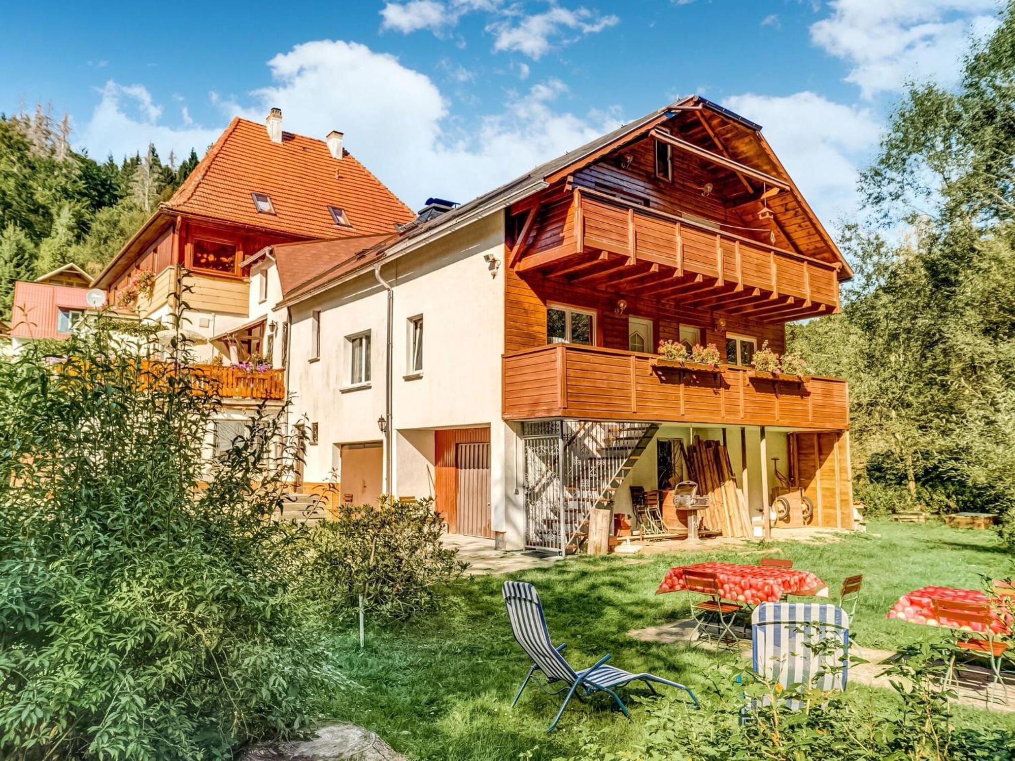 Apartment Thuringian Forest With Balcony Gießübel Eksteriør billede